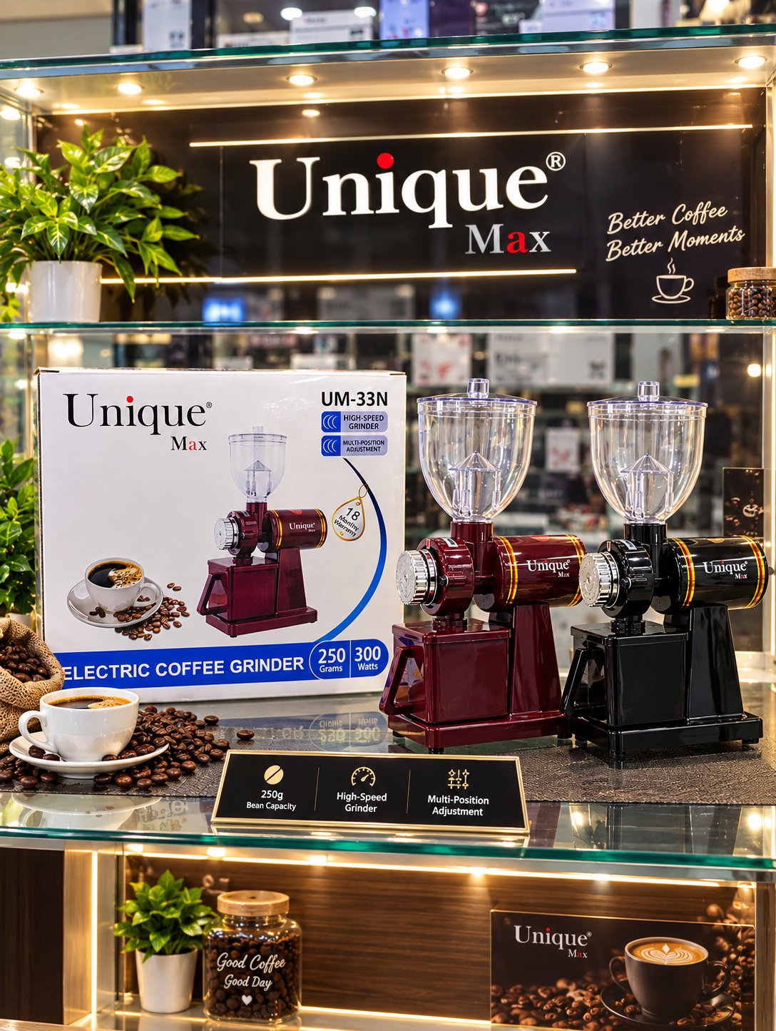 آسیاب قهوه برقی یونیک مکس | Unique Max UM-33N